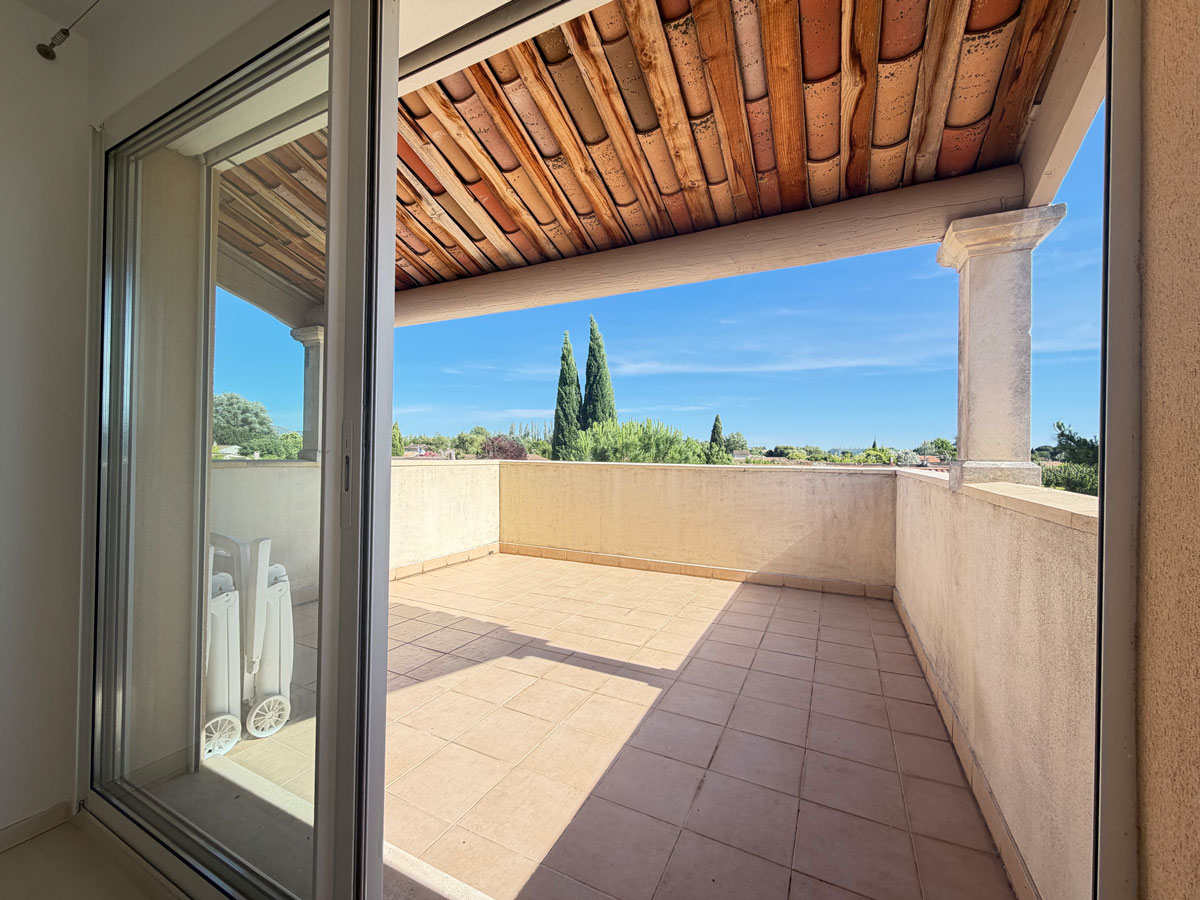 Terrasse privative chambre principale